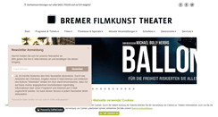 Desktop Screenshot of bremerfilmkunsttheater.de